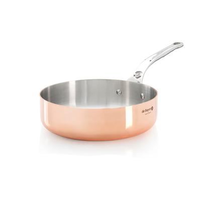 Image of De Buyer Copper Steel Induction Sauteuse Prima Matera 20cm (6230 20) deBuyer20) deBuyer 20) 074