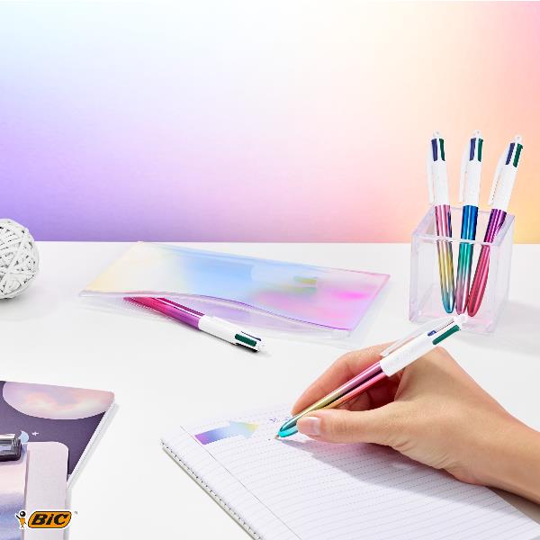 Image of Penna a sfera a scatto BIC 4 Colours 1 mm - gradient conf. 12 pz - 511034 074