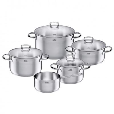 Image of Silit Toskana Pot Set 5pcs stainless steel (0021 6843 11) Silit6843 Silit 6843 074