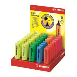 Image of STABILO 70/40-3 evidenziatore 40 pz Blu, Verde, Arancione, Rosa, Rosso, Giallo 074