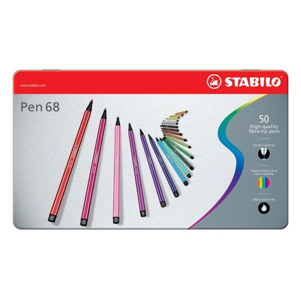 Image of STABILO Pen 68 marcatore Colori assortiti 50 pz 074