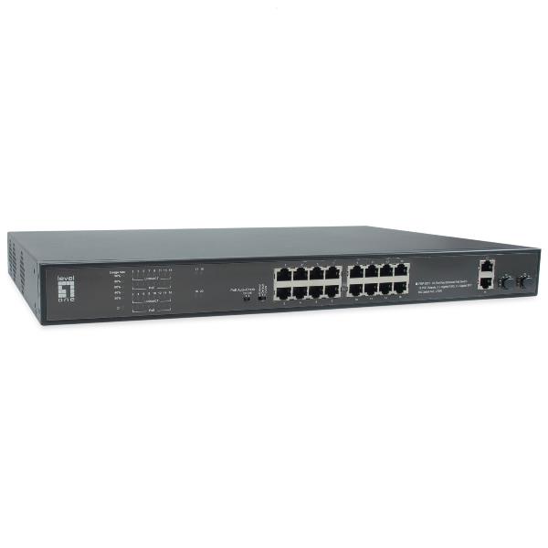 Image of LevelOne FGP-2031 switch di rete Non gestito Fast Ethernet (10/100) Supporto Power over Ethernet (PoE) 1U Nero 074