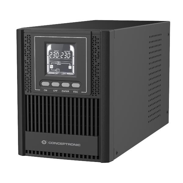 Image of Conceptronic ZEUS52ES1K gruppo di continuità (UPS) Doppia conversione (online) 1 kVA 900 W 3 presa(e) AC 074