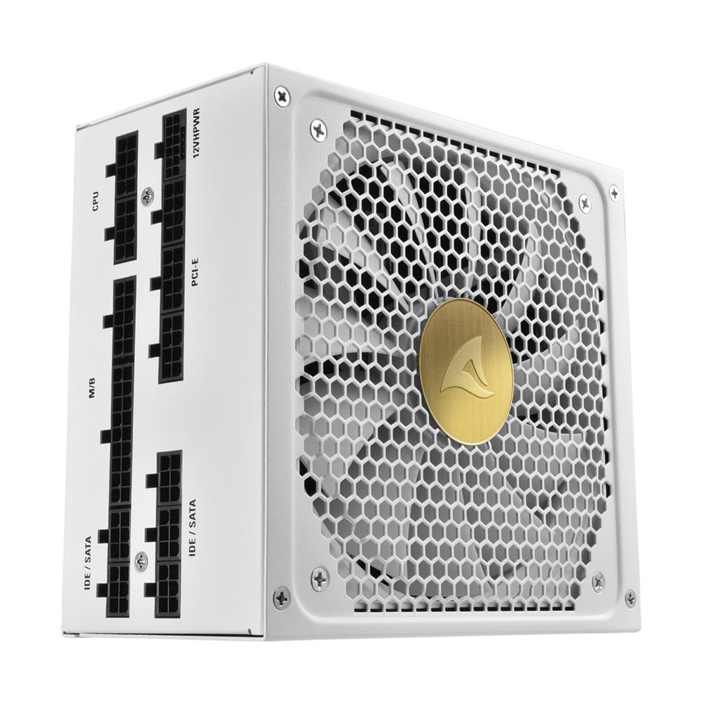 Image of SHARKOON ALIMENTATORE REBEL P30 GOLD WH 1000W ATX3.0 ATX 3.0, PCIE GEN5 12VHPWR, 80 PLUS GOLD, 135MM 074