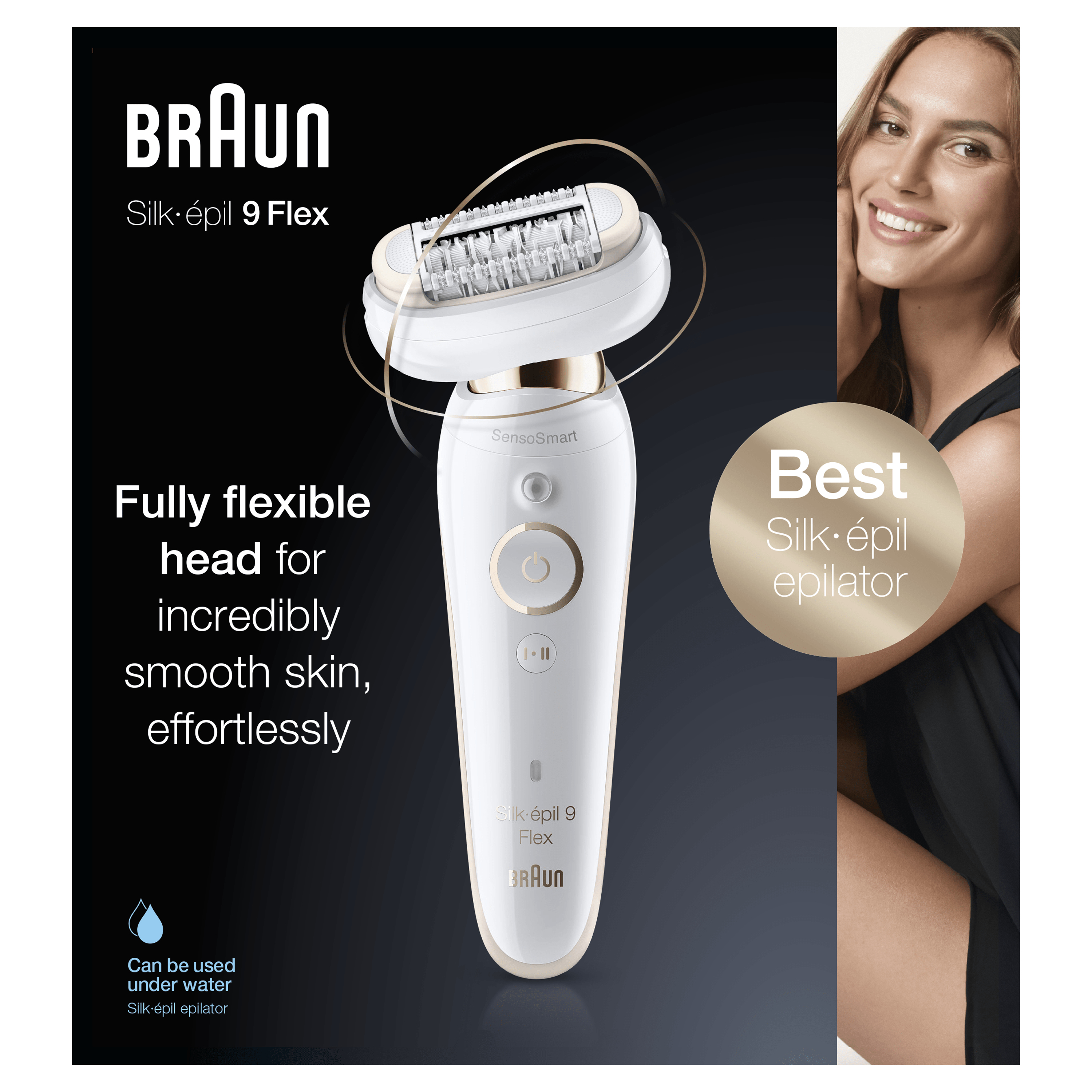 Image of Braun Silk-épil 9 Flex 9-001, Epilatore Donna Testina Flessibile Per Epilazione Semplice 074