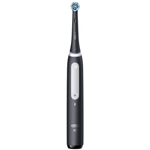 Image of Oral-B iO Spazzolino Elettrico Ricaricabile 4S Nero, 1 Testina Di Ricambio, 1 Custodia Da Viaggio 074