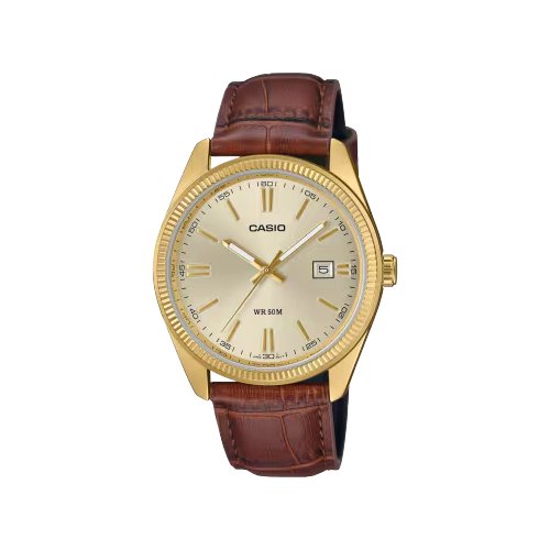 Image of Orologio Casio MTP 1302PGL 9AVEF STANDARD oro e Brown 074