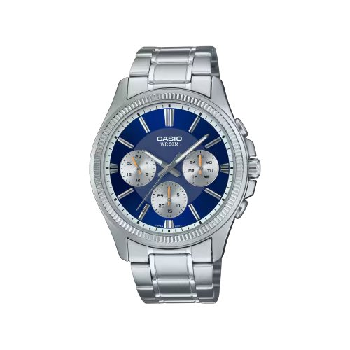 Image of Orologio Casio MTP 1375PD 2A1VEF argento e Blue 074