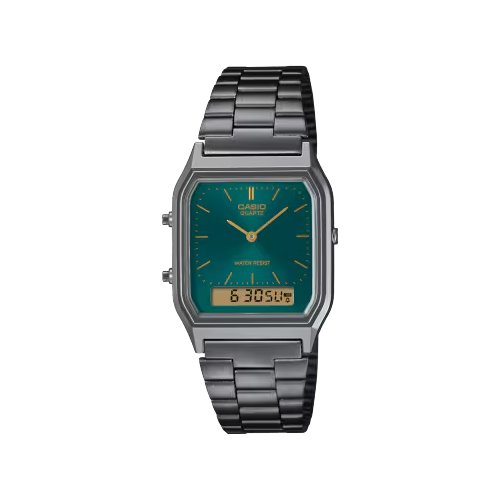 Image of Orologio Casio AQ 230EGG 3AEF EDGY grigio e Verde 074