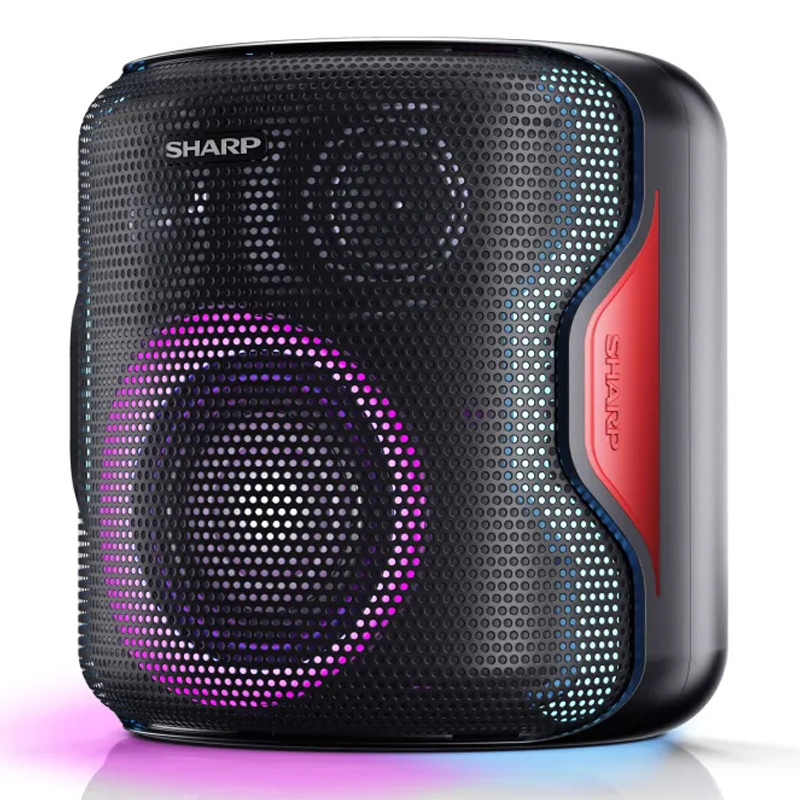 Image of SHARP PS-921(BK) - SPEAKER bluTOOTH PORTATILE TWS - 130W - USB - AUX - IPX5 - GIOCO LUCE LED RGB - NERO 074