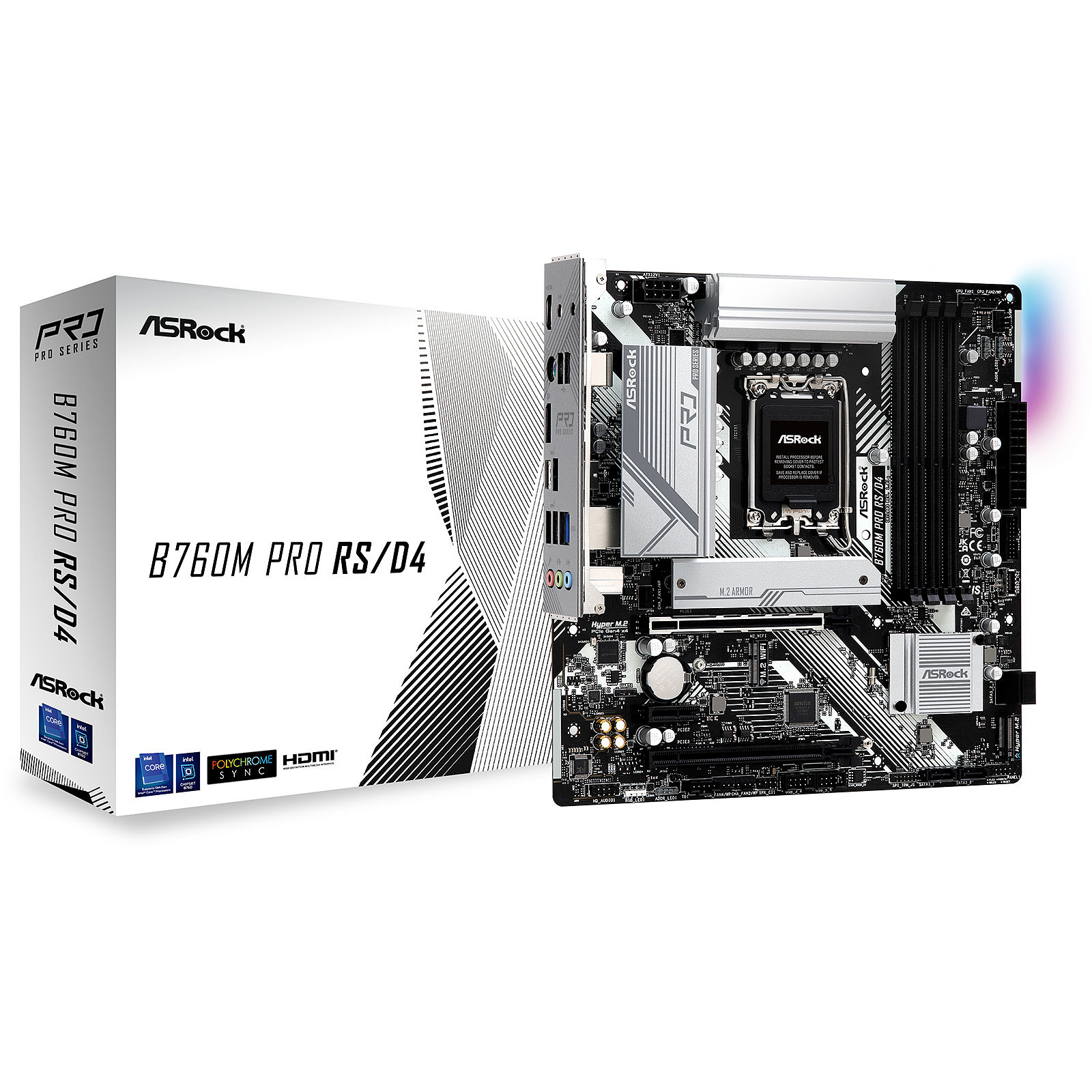 Image of ASROCK MB B760 B760M Pro RSD4 LGA1700 4 DDR4 mATX