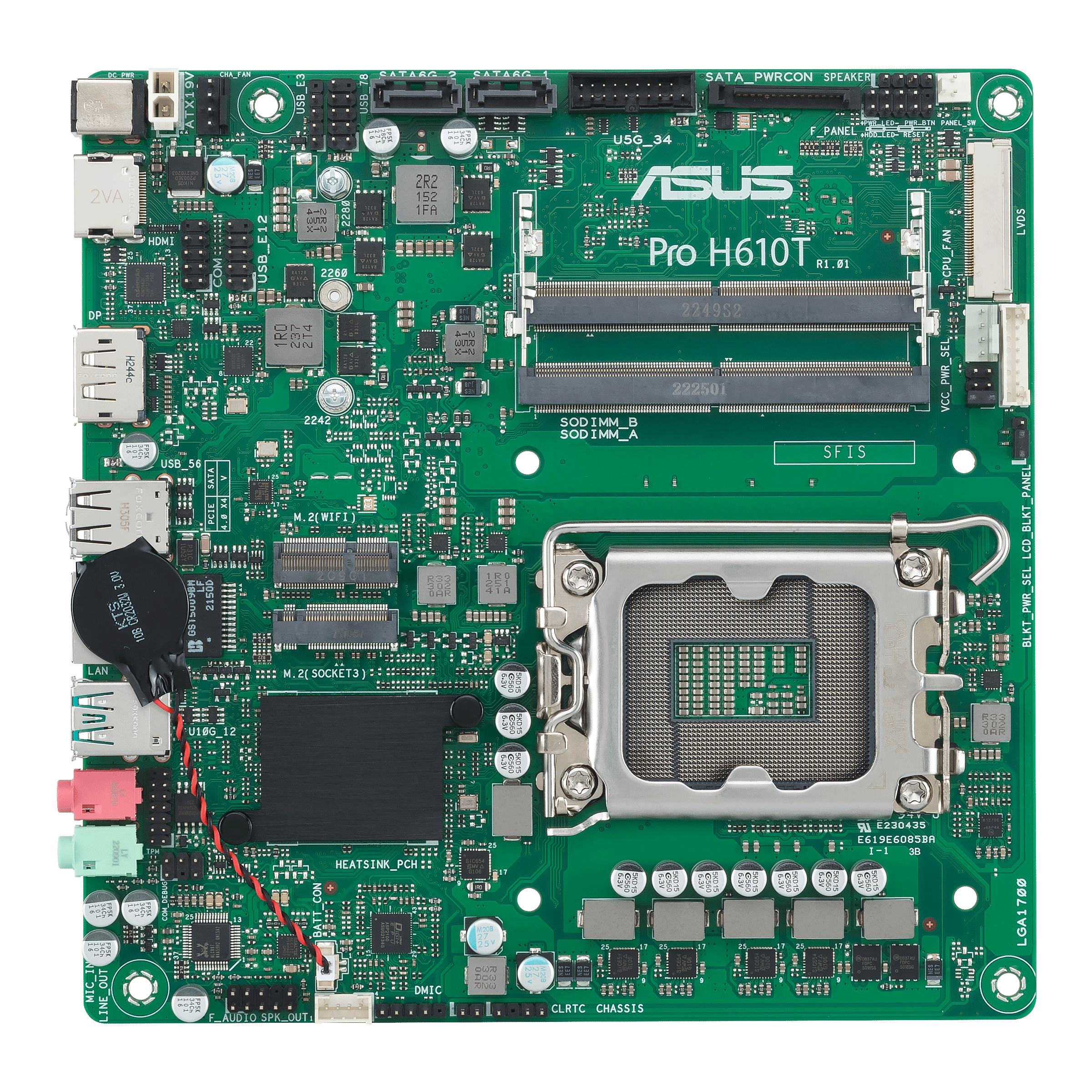 Image of ASUS PRO H610T-CSM Intel H610 LGA 1700 mini ITX 074