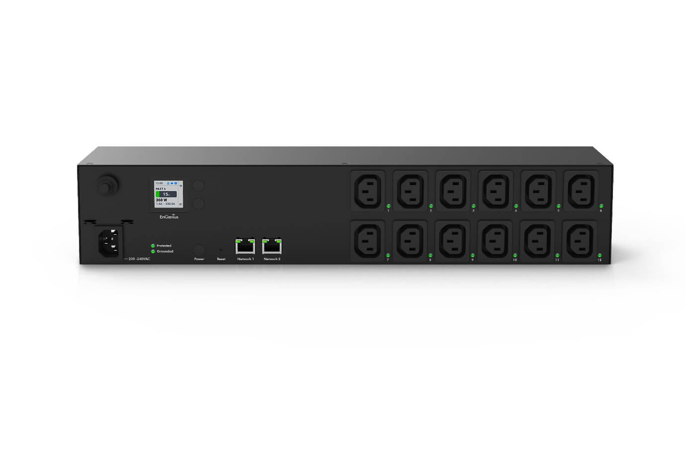 Image of EnGenius ECP212-INT unità di distribuzione dell'energia (PDU) 12 presa(e) AC 2U Nero 074