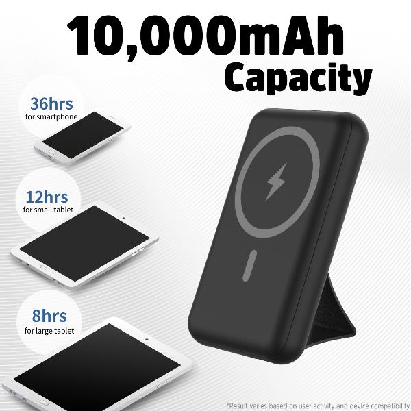 Image of WIRELESS POWERBANK STAND + CHARGER 074