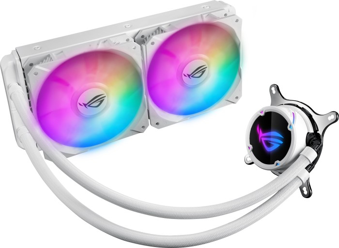 Image of ASUS ROG Strix LC 240 RGB bianco Edition Processore Raffrossodatore di liquidi tutto in uno 12 cm Bianco 074