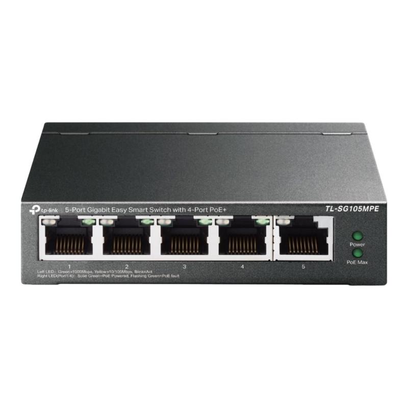 Image of TP-Link TL-SG105MPE switch di rete L2 Gigabit Ethernet (10/100/1000) Supporto Power over Ethernet (PoE) Nero 074