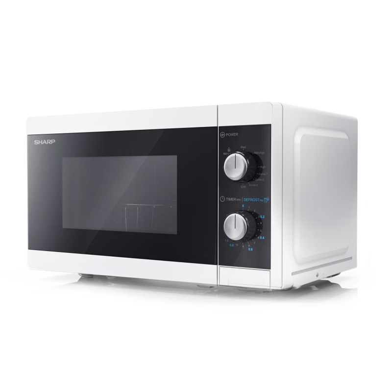 Image of Sharp YC-MG01E-W forno a microonde Nero, Bianco Microonde con grill Superficie piana 20 L 800 W 074