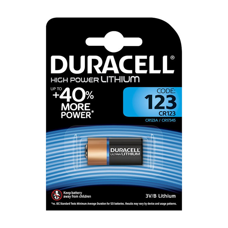 Image of DURACELL CR123 BLISTER 1 BATTERIA - master carton da 10 blister 074