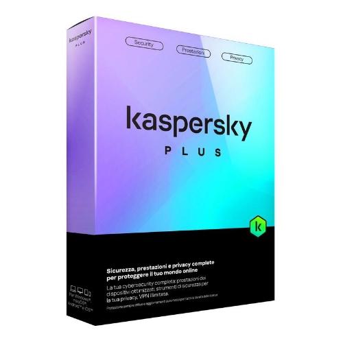 Kaspersky Plus 3 Dispositivi 1 Anno Slim Sierra Bs It