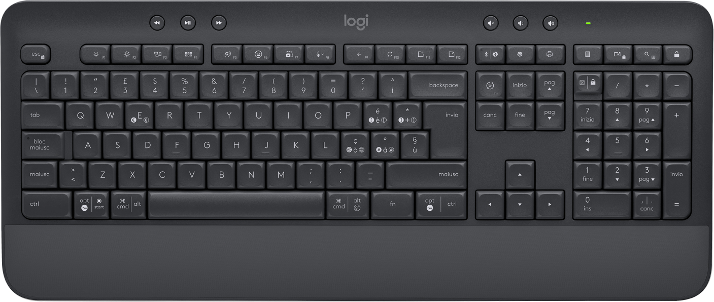 Image of Logitech Signature K650 tastiera Ufficio Bluetooth QWERTY Italiano Grafite 074