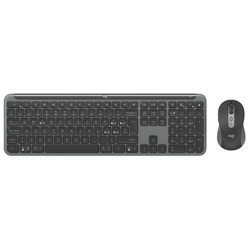 Image of Logitech MK950 Signature Slim tastiera Mouse incluso Ufficio RF senza fili + Bluetooth QWERTY Italiano Grafite 074