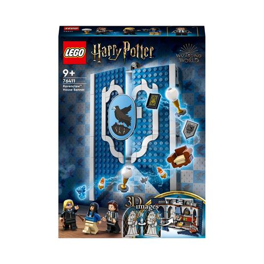 Image of LEGO Harry Potter 76411 Stendardo della Casa Corvonero da Parete, Sala Comune Castello di Hogwarts, Giocattolo da Collezione 074