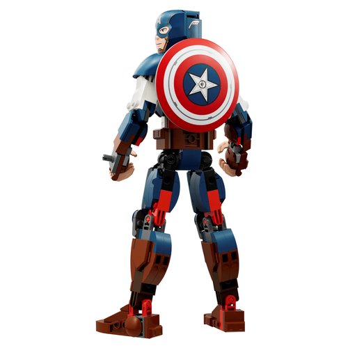 Image of LEGO Marvel 76258 Personaggio di Captain America, Gioco da Costruire per Bambini con Scudo, Collezione Supereroi Avengers 074