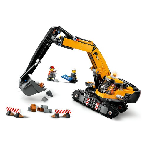 Image of Escavatore da cantiere giallo LEGO 60420 CITY GREAT VEHICLES 074