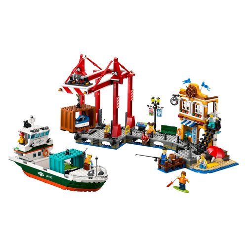 Image of Porto e nave merci LEGO 60422 MY CITY 074