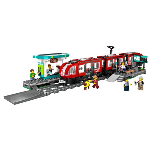 Image of Tram e fermata del tram LEGO 60423 CITY TRAIN 074