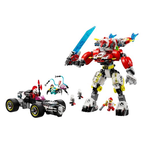 Image of Mech tigre di Cooper e Bolide di Zero LEGO 71497 DREAMZZZ 074