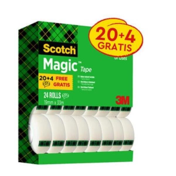 Image of VALUE PACK SCOTCH MAGIC 19X33MM 24R 074