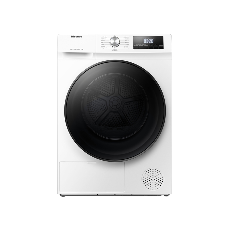 Image of Hisense DHQA902U asciugatrice Libera installazione Caricamento frontale 9 kg A++ Bianco 074