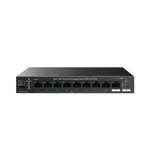 Image of SWITCH IP-COM G1110PF-8-120W 9P GIGABIT ETHERNET+1P SFP di cui 8P PoE max output per porta 30W- totale 120W 074