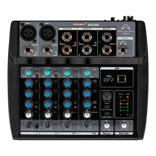 Image of Mixer disc jockey Wharfedale 4401165 CONNECT 802 Usb Nero 074