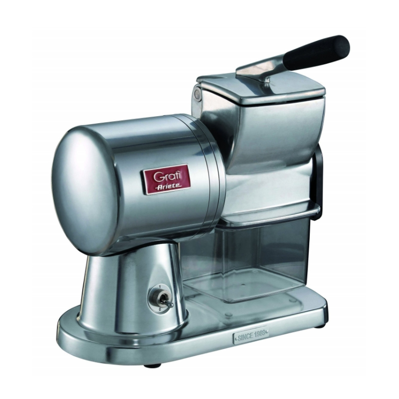 Image of Ariete 449 Gratì Superior - Grattugia Elettrica Professionale - formaggio, pane, cioccolato, frutta secca - Alluminio pressofuso - 350 Watt - Argento 074