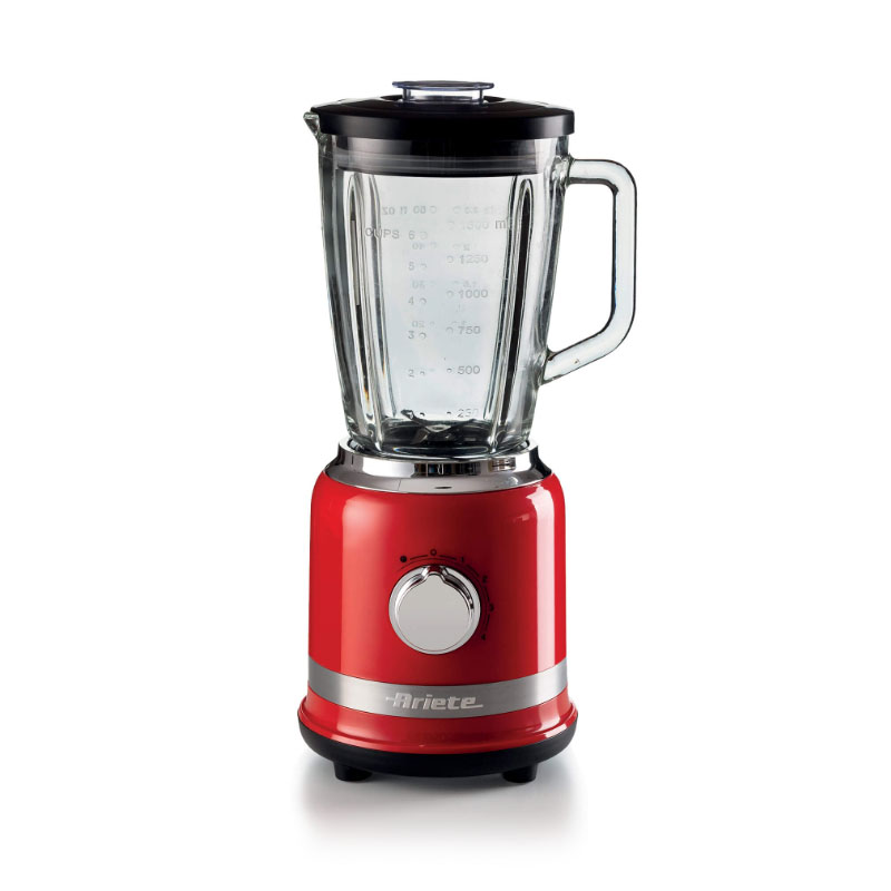 Image of Ariete 585 Frullatore Moderna Rosso - 1000 W - Capacità Tazza Vetro 1,5 L - 4 Velocità - 4 lame 074