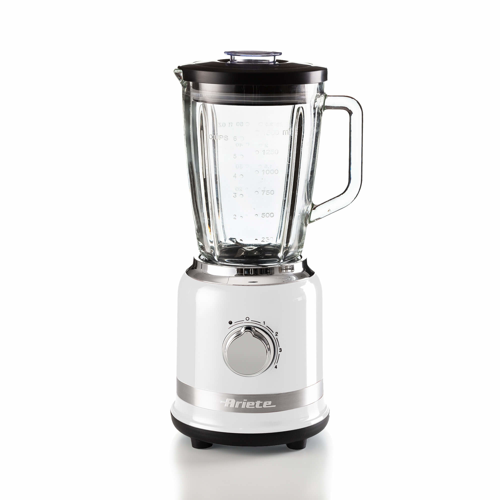 Image of Ariete 585 Frullatore Moderna Bianco - 1000 W - Capacità Tazza Vetro 1,5 L - 4 Velocità - 4 lame 074