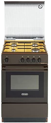 Image of De Longhi Cucina a Gas 4 Fuochi Forno a Gas 50x50 cm Coperchio SGK 554GBN 074