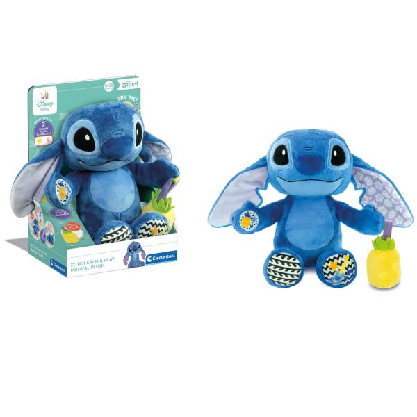 Image of Clementoni Disney Baby Stitch Calm & Play Musical Plush 074