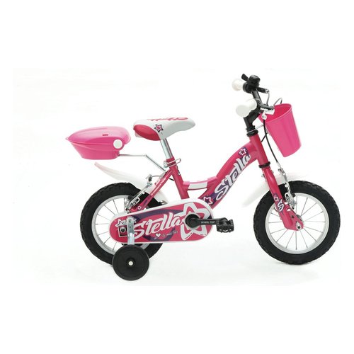 Image of Bicicletta Mandelli 120125015 SPORT ONE Stella con Rotelle Rosa Rosa 074