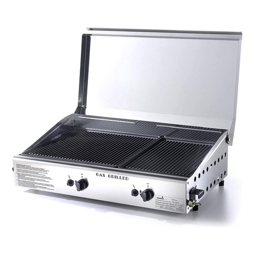 Image of Barbecue Ompagrill 4069 COVER M Plancha Double Duegas Inox satinato 074