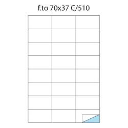 Image of CF50 FOGLI ETICHETTE A4 70X37 12 MM 074