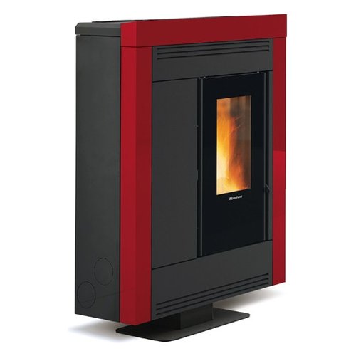 Image of Stufa pellet Extraflame 1288651 SOUVENIR PLUS STEEL 5.0 Bordeaux 074