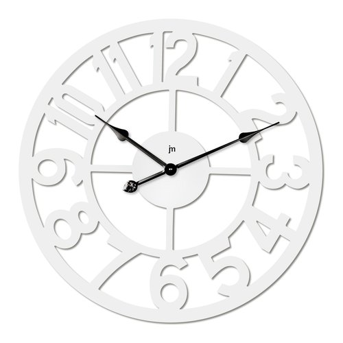 Image of Orologio da parete Lowell 21551B JUSTAMINUTE Bianco 074