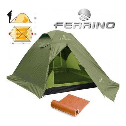 Image of Tenda campeggio Ferrino 92150DDD Kalahari Starter Kit Verde 074