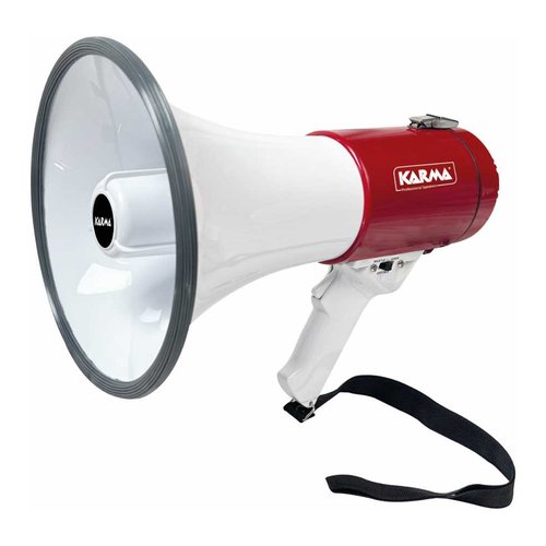 Image of Megafono Karma 29727 GT 1223LI bianco e rosso 074