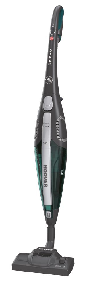 Image of Hoover Diva DVE02BL 011 Aspirapolvere elettrica AC Secco EPA Senza sacchetto 0,8 L 750 W Nero, Turchese 074