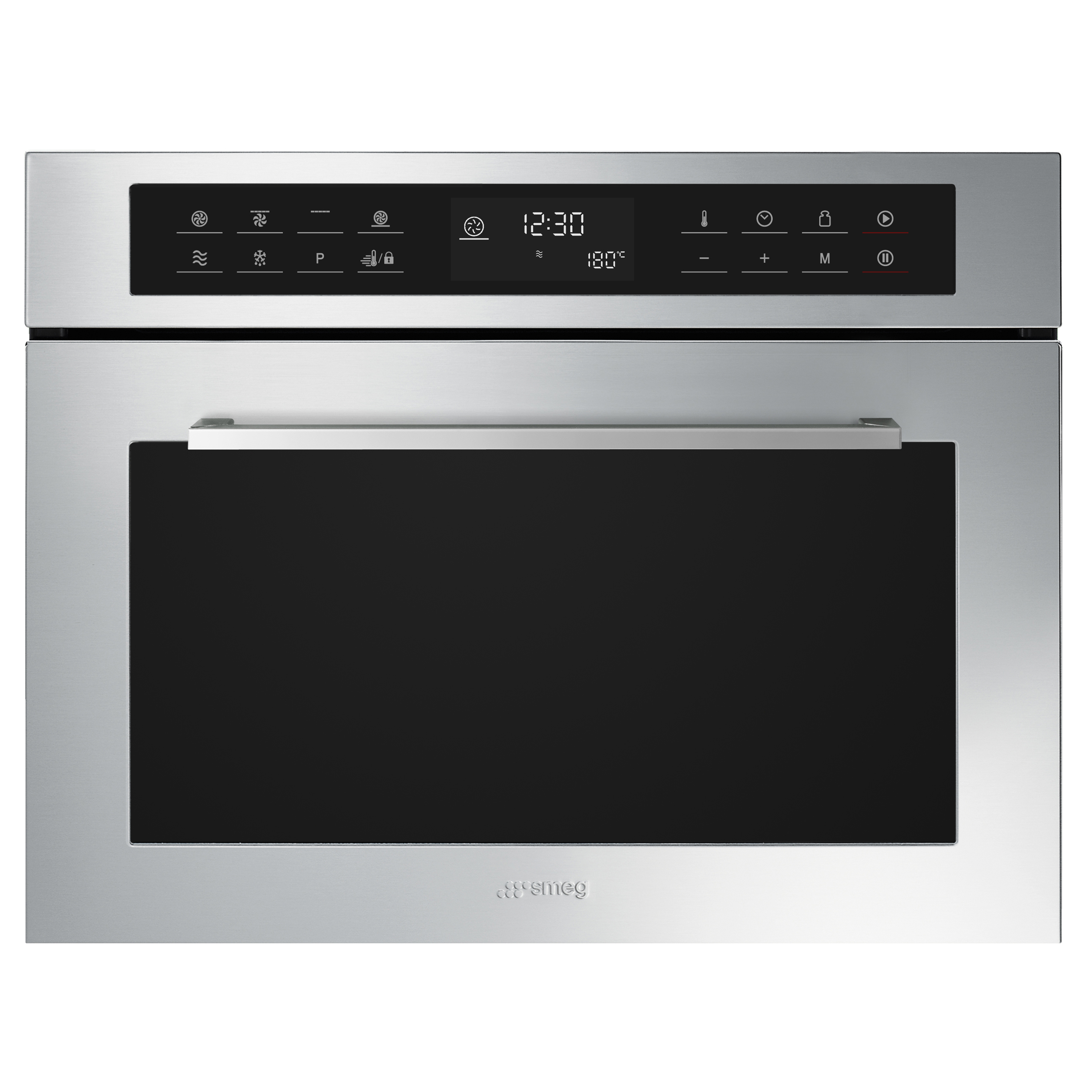 Image of SMEG FORNO MICROONDE INCASSO COMBINATO 45CM 32LT GRILL INOX SF4400MCX1 074