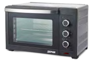 Image of ZEPHIR FORNO ELETTRICO 33LT VENTILATO 1600W SILVER ZHC33S 074